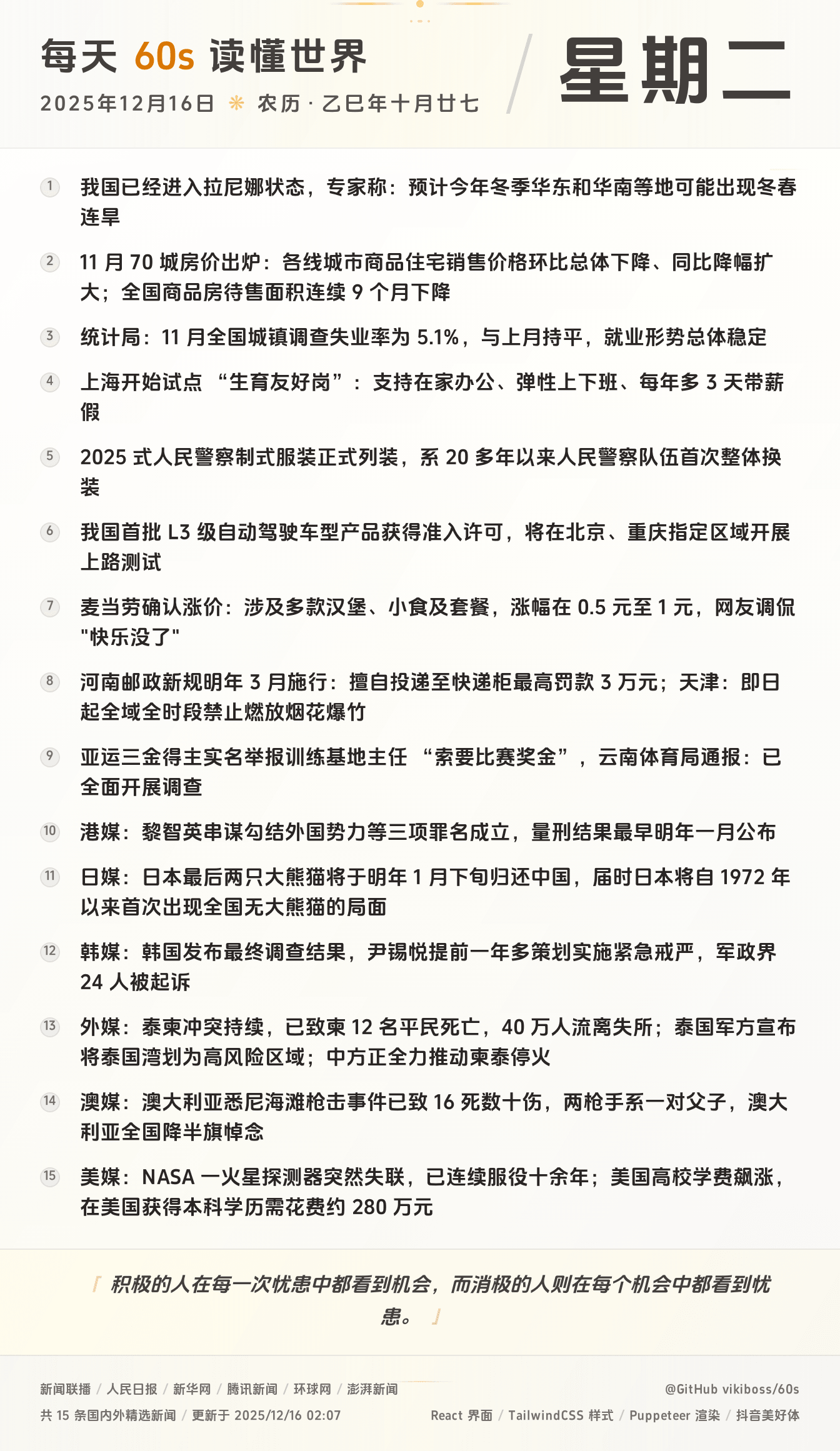 2025年12月16日新闻快讯-九零社区